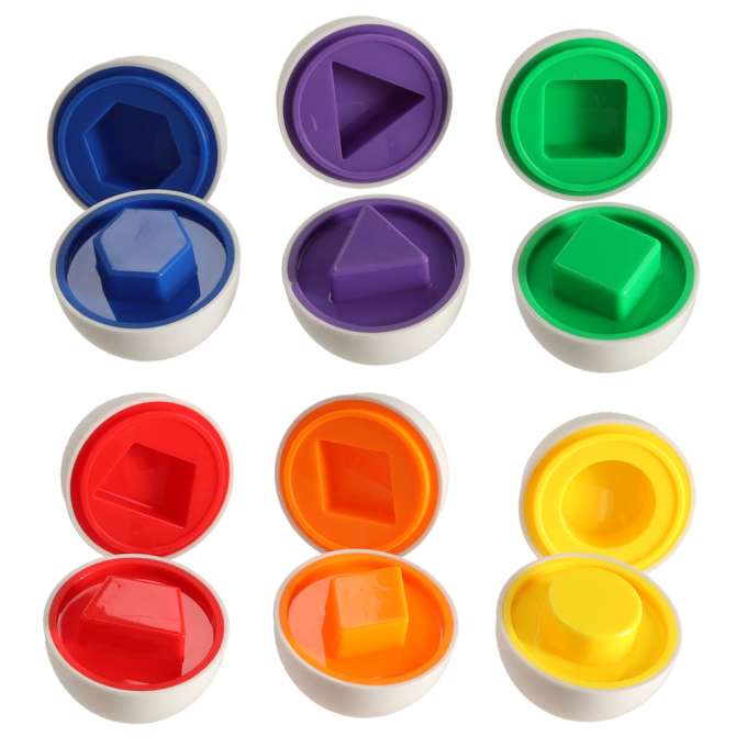 Educational Eggs Toy Match Shapes and Colors