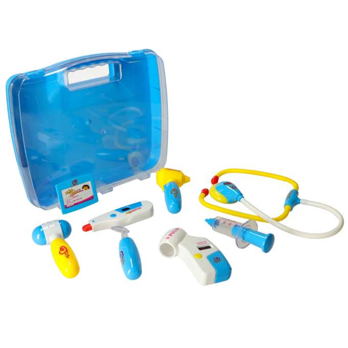 Doctor's kit in a suitcase DOCTOR +lights blue