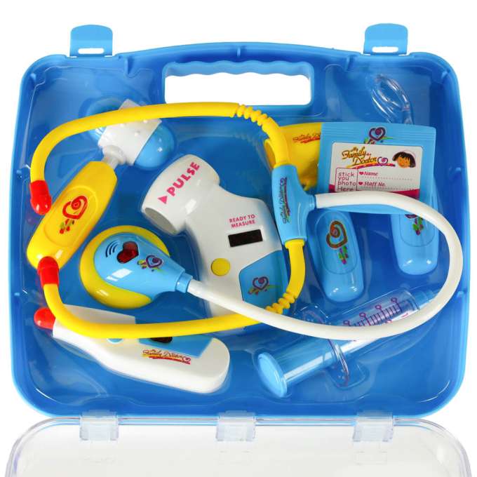 Doctor's kit in a suitcase DOCTOR +lights blue