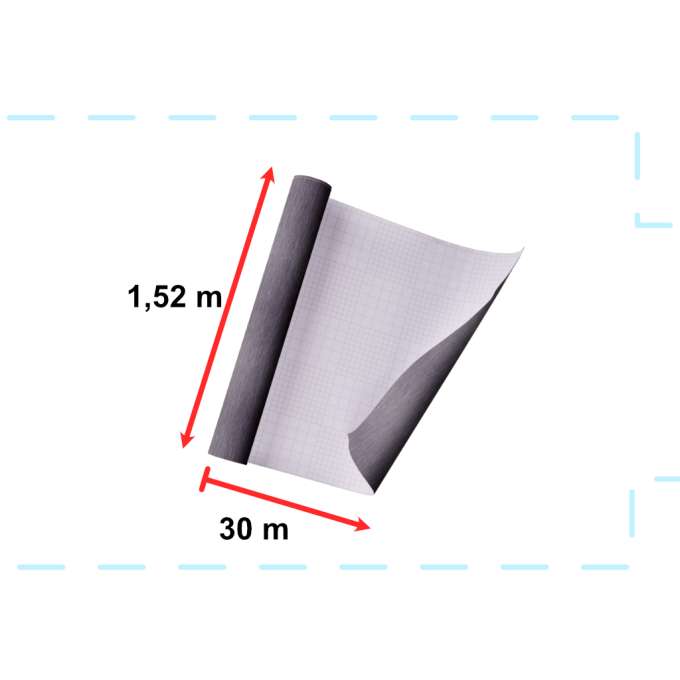 Foil roll metallic brushed graphite 1,52x30m