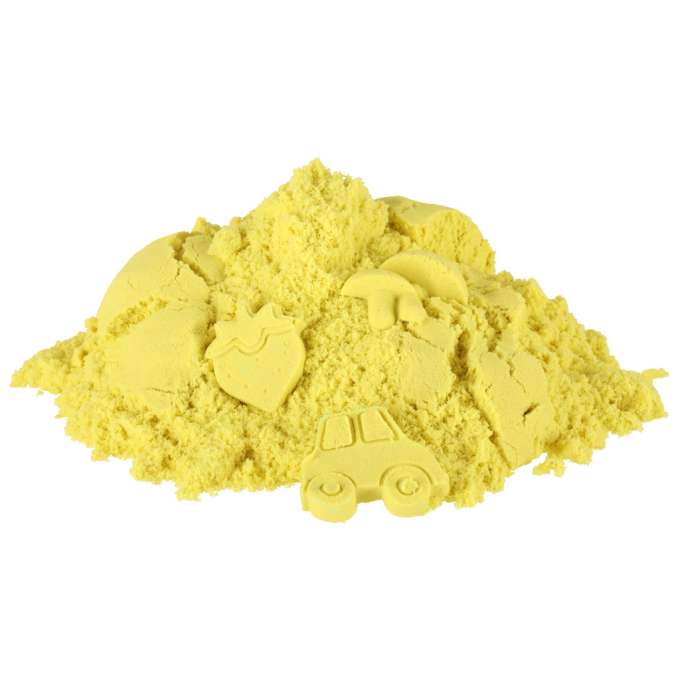 Kinetic sand 1kg in a pouch yellow