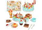 Birthday cake cutting kitchen 75 pieces blue 1