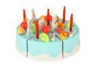 Birthday cake cutting kitchen 75 pieces blue 3
