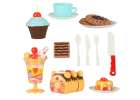 Birthday cake cutting kitchen 75 pieces blue 4