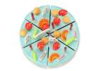Birthday cake cutting kitchen 75 pieces blue 5