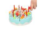 Birthday cake cutting kitchen 75 pieces blue 6