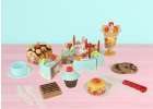 Birthday cake cutting kitchen 75 pieces blue 9