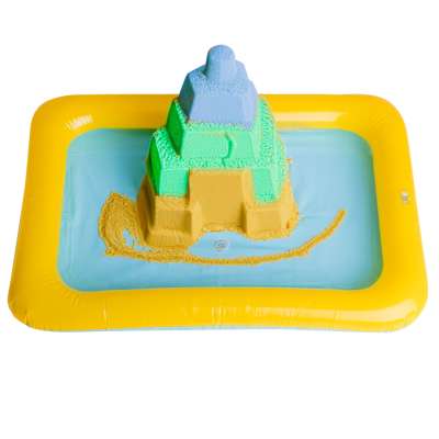 Inflatable sandbox for kinetic sand