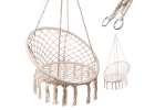Swing armchair stork's nest with backrest ecru 80cm 1