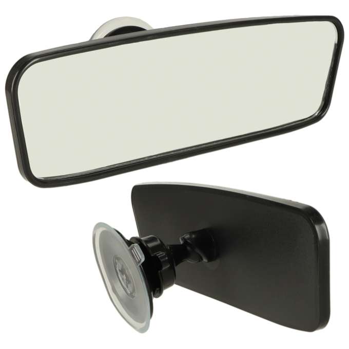 Wide angle suction cup rear view mirror 20cm