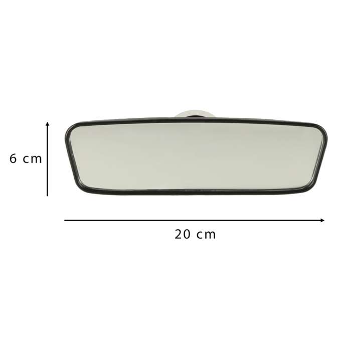 Wide angle suction cup rear view mirror 20cm