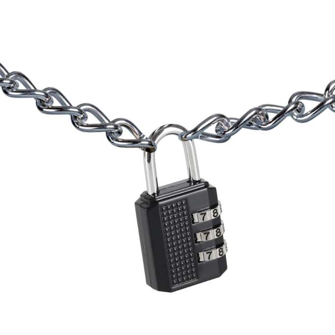 Cipher combination latch padlock for suitcase