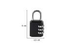 Cipher combination latch padlock for suitcase 12