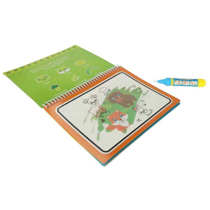 Water book with marker - Animals
