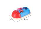 Wooden shoes for learning how to tie shoelaces 2 pieces 10