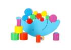 Balancing moon wooden montessori stacking blocks game 2