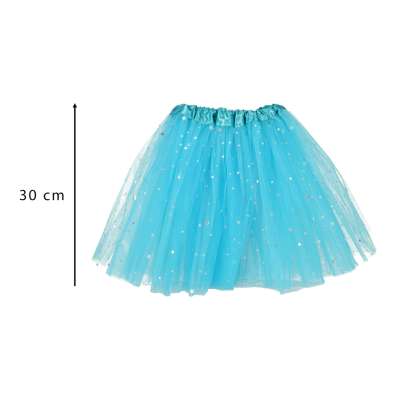 Carnival costume disguise Unicorn headband+skirt blue 3-6 years old
