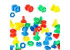 Construction blocks educational montessori screws 30 elements 1