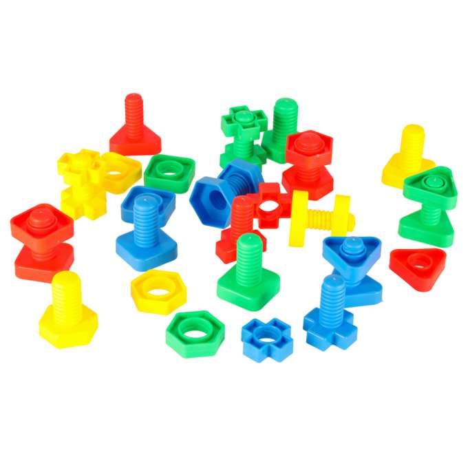 Construction blocks educational montessori screws 30 elements