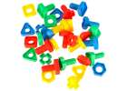 Construction blocks educational montessori screws 30 elements 3