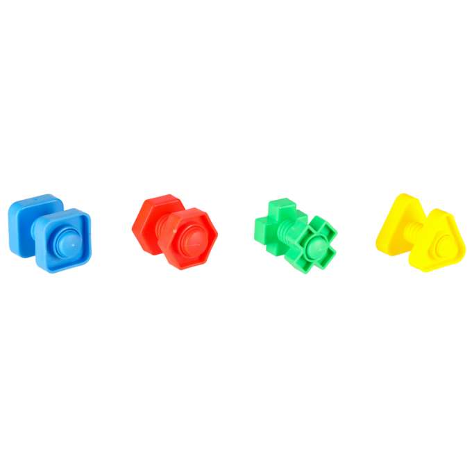 Construction blocks educational montessori screws 30 elements