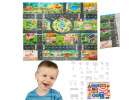 Educational play mat city street + road signs waterproof colourful 130x100cm 1