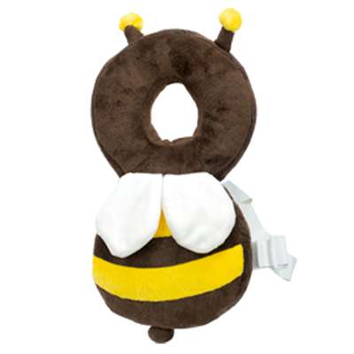 Head protection cushion for learning to walk backpack fall safety bee