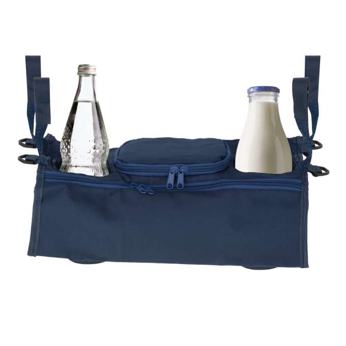 Stroller organizer for drinks bottle navy blue