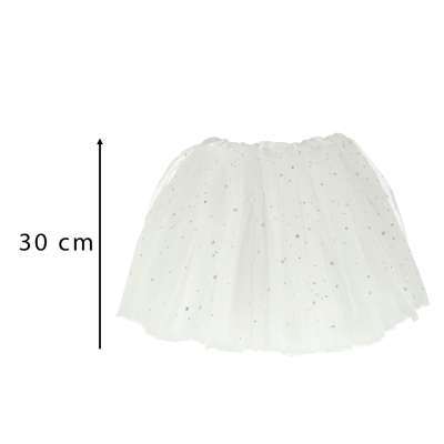 Unicorn carnival costume headband+skirt white 3-6 years old