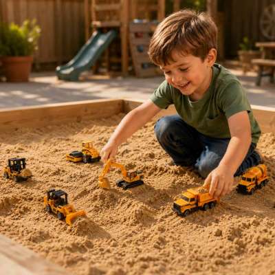 Cars construction machinery vehicles set of 6 pieces