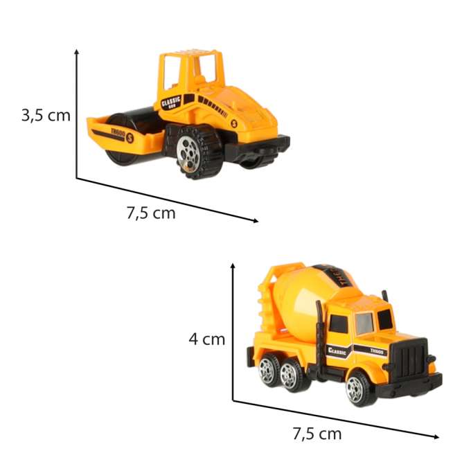 Construction machinery car set of 6 pcs