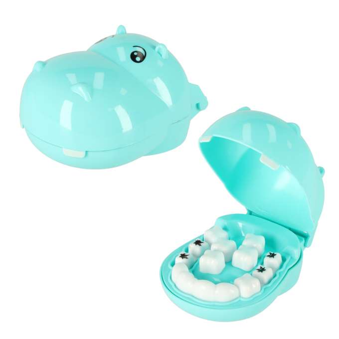 Dentist doctor set hippo blue