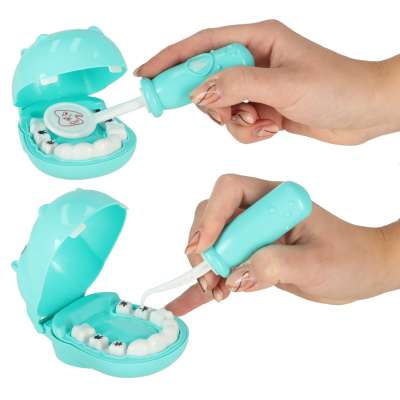 Dentist doctor set hippo blue