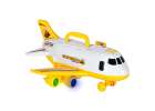 Folding plane transporter with cars + 3 construction vehicles lights sound 11