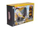 Folding plane transporter with cars + 3 construction vehicles lights sound 15