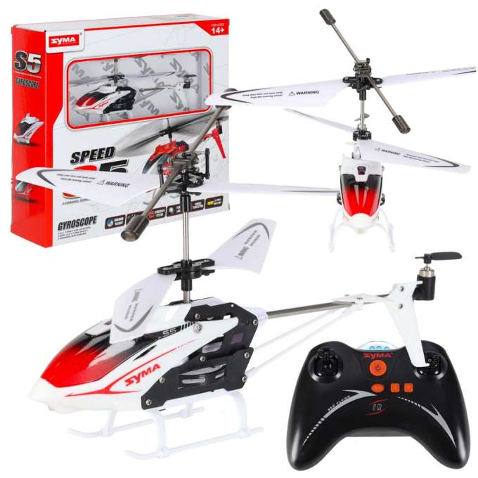 Helikopter zdalnie sterowany na pilota RC SYMA S5 3CH biały