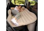 Inflatable car bed mattress with pump 130 cm x 80 cm beige 7