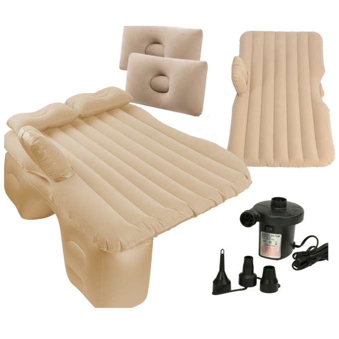 Inflatable mattress car bed 130x80cm beige