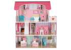 MDF wooden dollhouse furniture 70cm pink LED 7