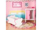 MDF wooden dollhouse furniture 70cm pink LED 13