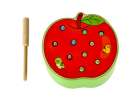 Magnetic wooden caterpillar apple 2
