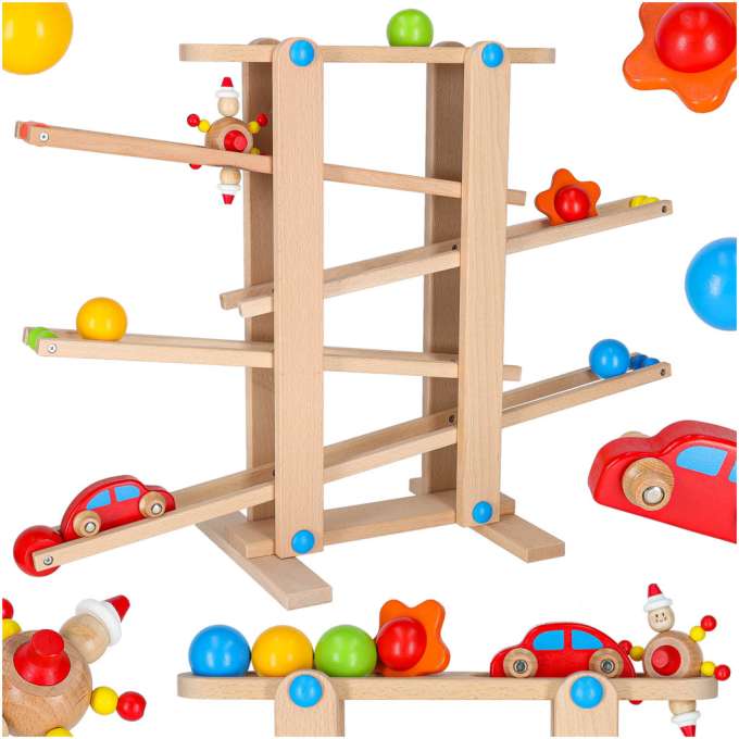 Montessori XXL wooden ball track kulodrome