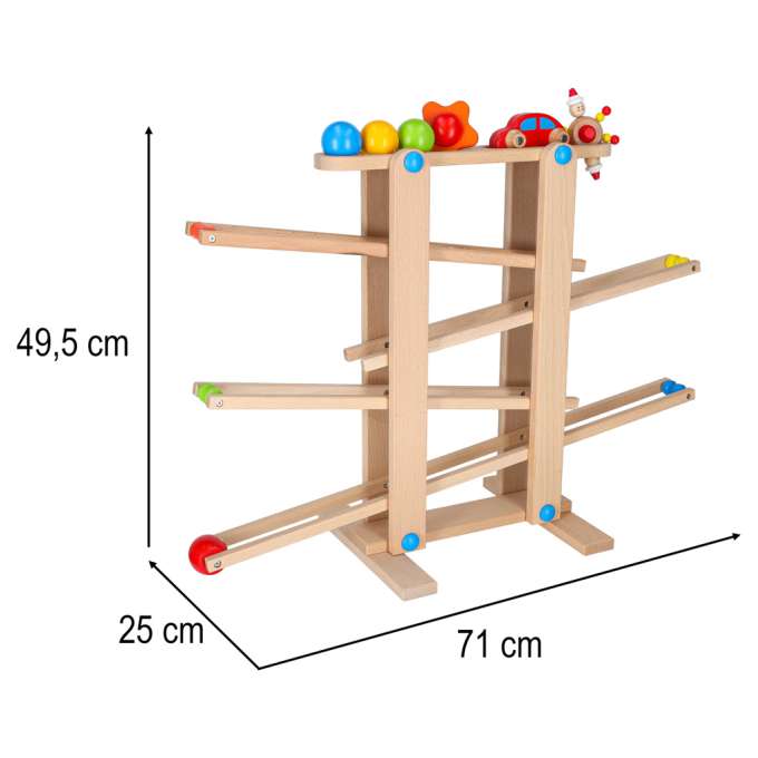 Montessori XXL wooden ball track kulodrome
