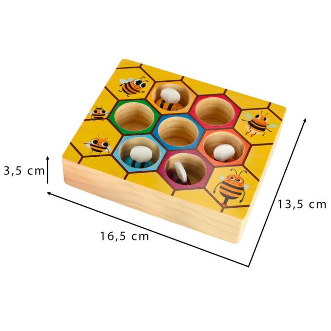Montessori bees honeycomb educational game