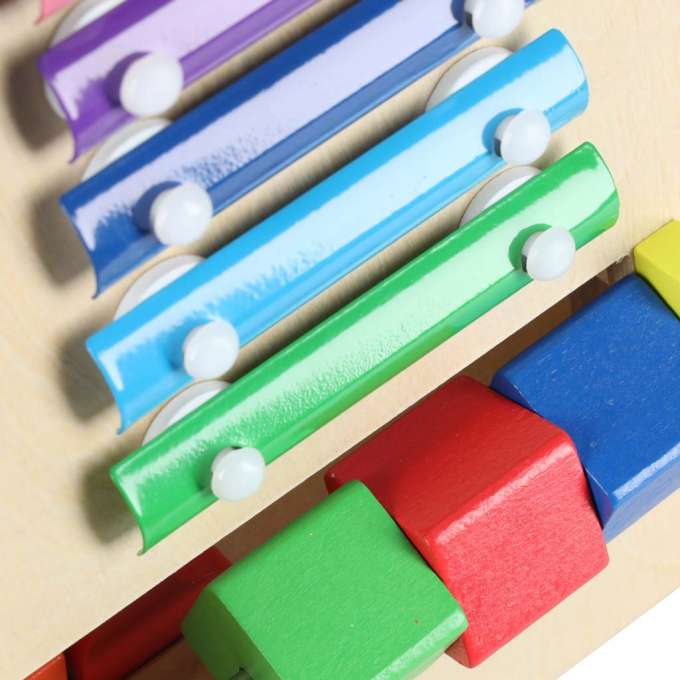 Push toy for children wooden walker educational cube 6-in-1