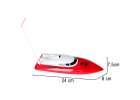RC boat 4CH mini CP802 red 12