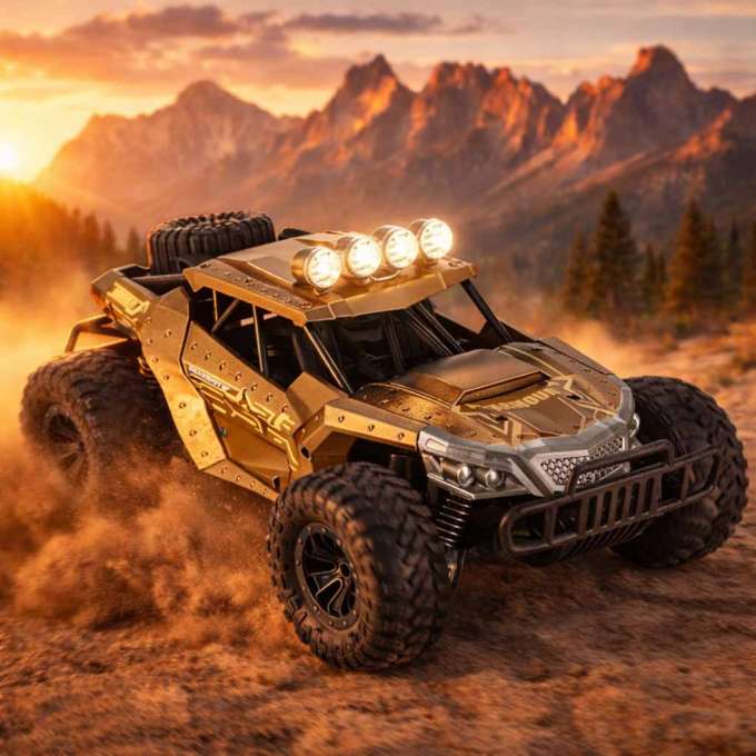 RC off-road drift car 20 km/h brown
