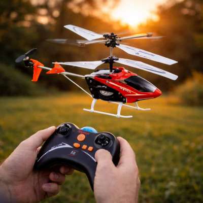 SYMA S5 3CH RC helicopter red