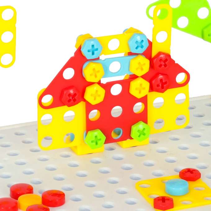 Screwdriver drill screws construction blocks 237 pieces
