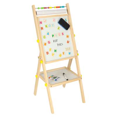 Tablica magnetyczna kredowa liczydło papier kreda literki gratis